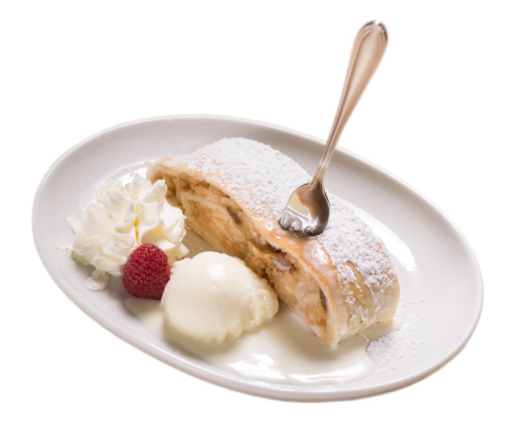 Apfelstrudel in der Eisbar Bayreuth